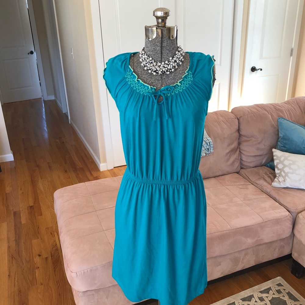 OLD NAVY TEAL BLUE  LIGHT WEIGHT SUNDRESS